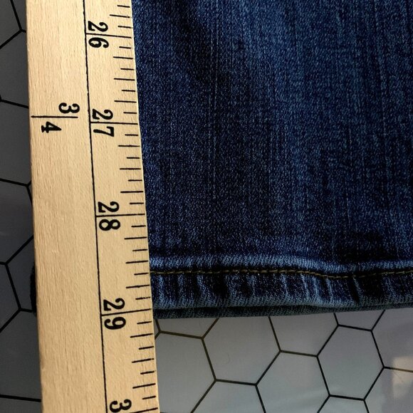 Kut from the Kloth Jeans Womens 16 S Mid Rise Dark Wash Straight Leg Denim 36x29 - Picture 6 of 9